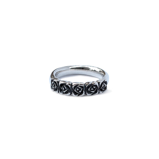 Row of Roses Band (Silver)